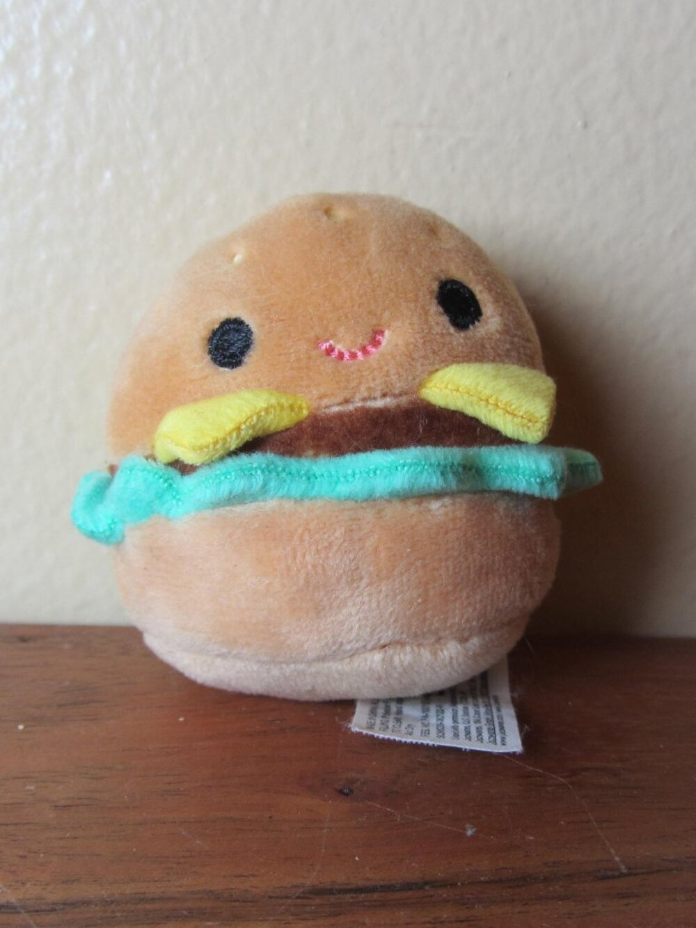 plush squishmallows squishville 2" carl hamburger 2022 (W6858)